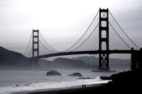 Golden Gate Bridge in Black and White